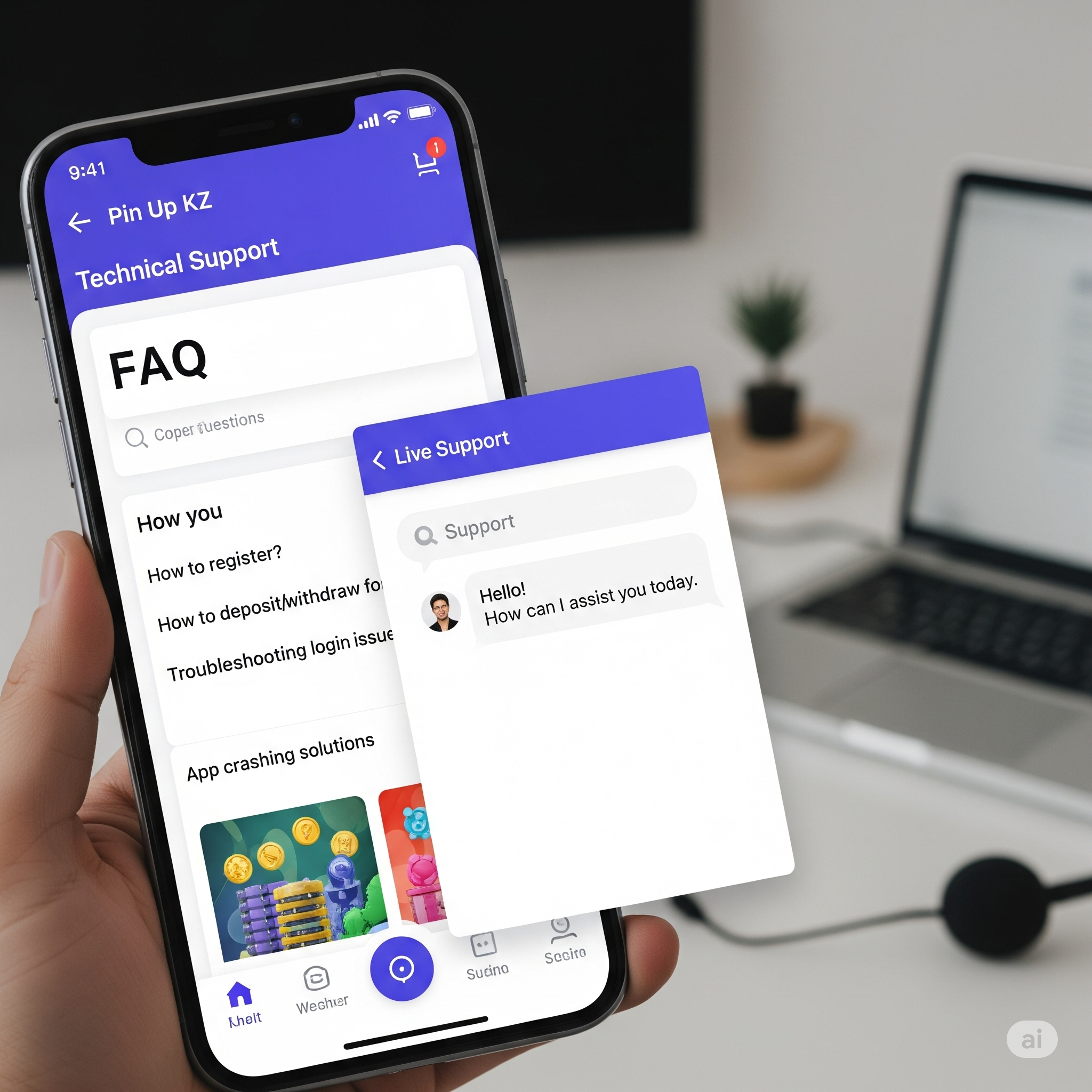 Техническая поддержка Pin Up KZ - FAQ и решение проблем мобильного приложения