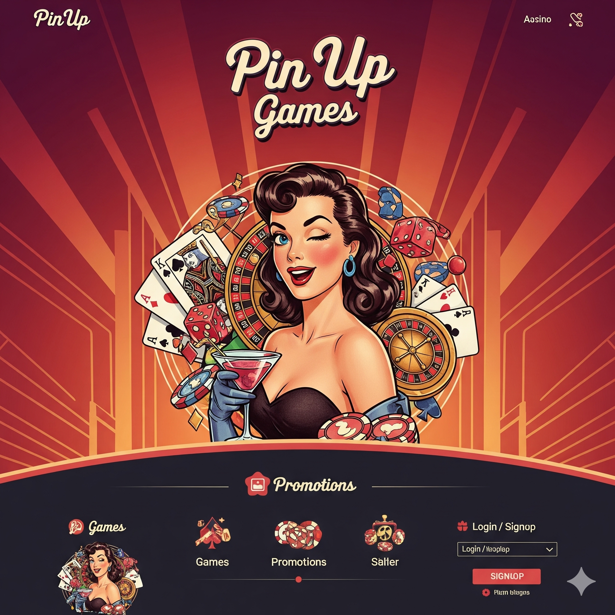 Pin Up Games главная страница казино