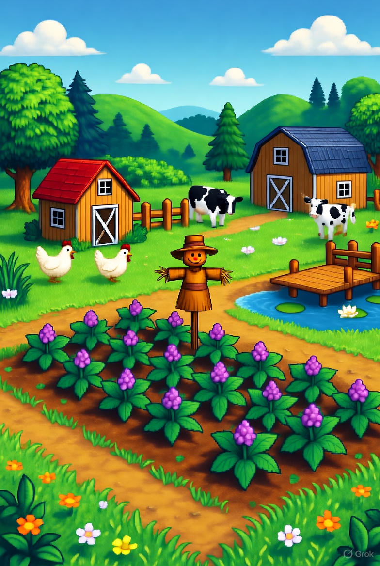 дизайн острова в Animal Crossing с цветами и мебелью